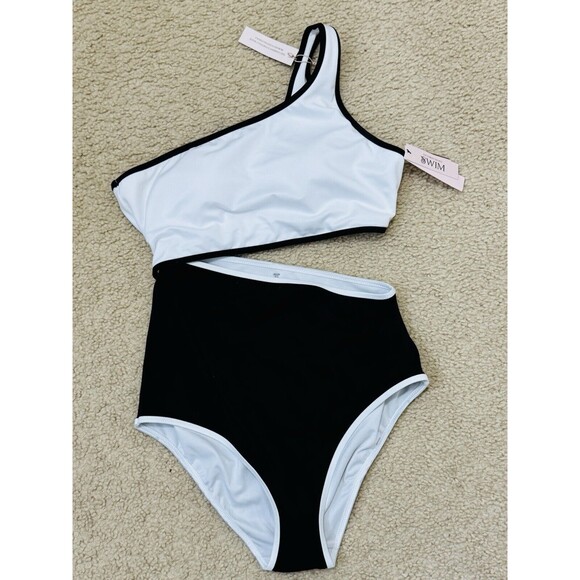 NWT Victoria’s Secret The Monokini One-Piece Swimsuit Color Block Black … - Picture 4 of 14